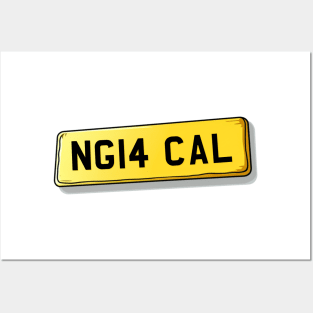 NG14 CAL Calverton Number Plate Posters and Art